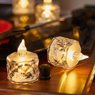 OEM 24 Velas Led Intermitentes A Pilas, Velas El&eacute;ctricas Realistas Para Decoraci&oacute;n Y Regalos Del D&iacute;a De La Madre Para Mujeres, Madres Y Abuelas