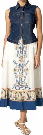 Cleobella Matilda Ankle Skirt In Monaco Print