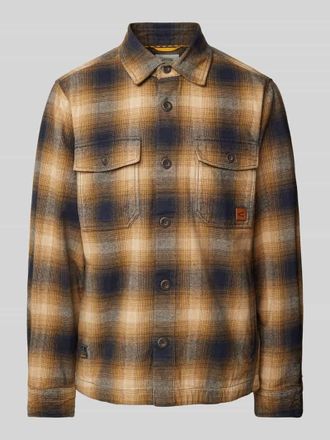 Camel Active Regular Fit Hemdjacke mit Brustpattentaschen in Camel, Gr&ouml;&szlig;e S