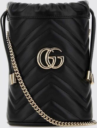 Gucci Borsa a secchiello GG Marmont Gucci in nappa trapuntata chevron