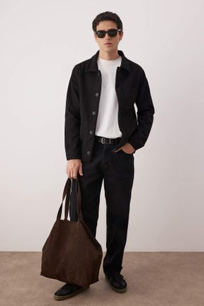 Trendyol MAN Heren Zwart Effen Regular fit Winter Jassen