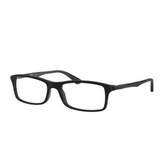 Ray-Ban Unisex Rectangle Eyeglasses In Matte Black