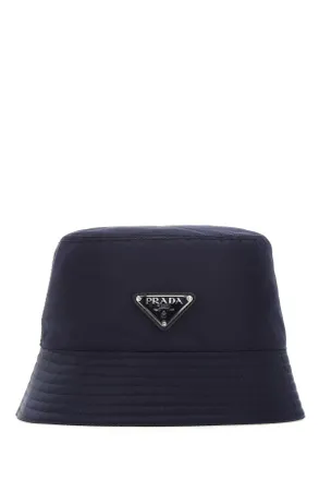 Prada Mens Midnight Blue Re-Nylon Hat Bleu Cappelli
