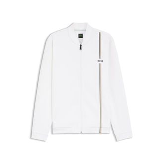 BOSS Active zip-up sweatshirt with moisture management