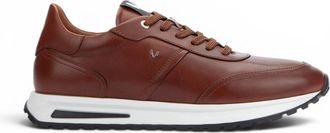 Martinelli Mens Brown Leather Sneakers Trainer Lace-Up Shoes - Hanbury