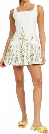 En Saison Esmeralda Mini Dress In Ivory Lavender