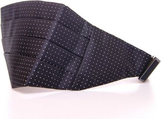 Dolce & Gabbana Mens Black Waist Smoking Tuxedo Cummerbund Belt Silk