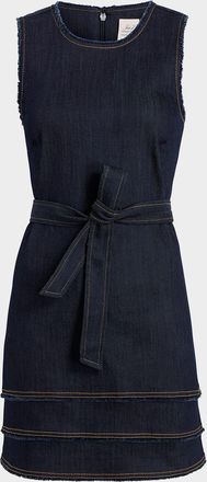 Cinq à Sept Mindie Sleeveless Denim Mini Dress