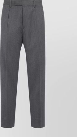 Ermenegildo Zegna pleated wool trousers featuring belt loops