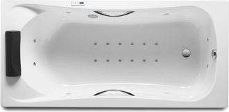 Roca Roca - Ba&ntilde;era Acr&iacute;lica Rectangular Con Hidromasaje Total Becool