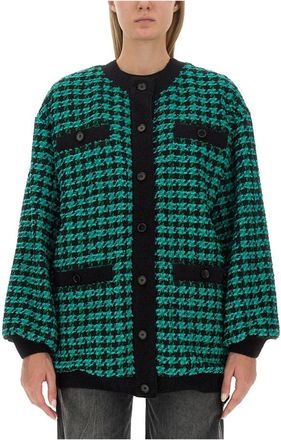 Msgm Giubbino Jacket - Dames - Blazers - Veelkleurig - S - Tweed - Jassen