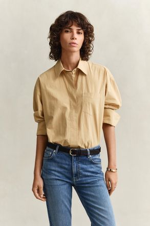 GANT Women Poplin Shirt (38) WARM BEIGE
