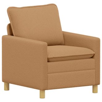 vidaXL Sof&aacute; Beige 76 X 81 X 87,5 Cm Tela Vidaxl
