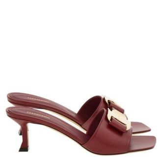 Ferragamo Zelie New Vara Plate Sandals, Size 7 C