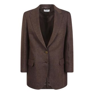 Saulina Milano Blazers, female, Brown, Size: L Saulina Jackets Brown