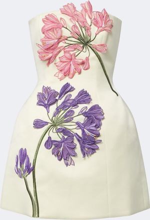 LEO LIN Vestido bustier Roselle con aplique floral