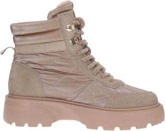 Blauer Nylon Laars - Dames - Winterlaarzen - Beige - 36 EU - Nylon - Schoenen