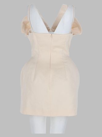 Magda Butrym Corset V-Neck Mini Dress - White