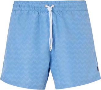 Missoni zwemshort met trekkoord en zigzagpatroon