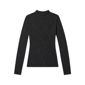 Iro Heavenly Top - Dames - Longsleeves - Zwart - S - Polyester - Tops