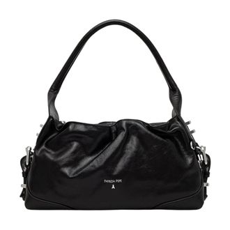 Patrizia Pepe Borsa Hobo Shiny Horse - - Bags - Donna - Nero - ONE SIZE