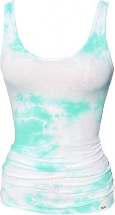 LVHR Womens Kris Tank In Mint Tie Dye