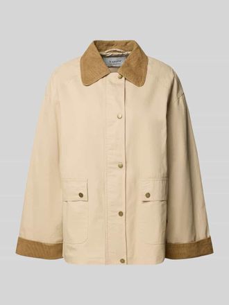 b.young B.Young Regular Fit T-Shirt mit Umlegekragen Modell BETANNI in Sand, Gr&ouml;&szlig;e 34