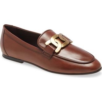 Tod's Chain Buckle Loafer in Brown at Nordstrom, Size 7Us