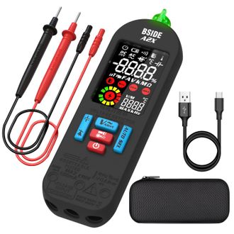OEM Mult&iacute;metro Digital Inteligente Recargable A2x, Mini Probador Para Electricistas Con Pantalla Lcd A Color, Vfc, Medidor De Capacitancia, Amper&iacute;metro Y 