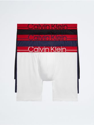 Calvin Klein Mens Calvin Klein Pro Fit 3-Pack Long Boxer Brief - Multi - XL