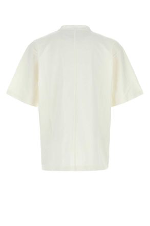The Row Mens White Cotton Steven T-Shirt Exterior Exterior: T-shirts And Polos