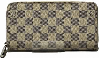 Louis Vuitton White Damier Azur Long Wallet (Bi-Fold) (Pre-Owned)