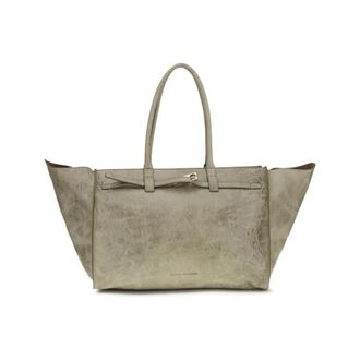 Benedetta Bruzziches Bos Taurus Schoudertas - Dames - Shoppers - Beige - ONE Size - Leer - Tassen