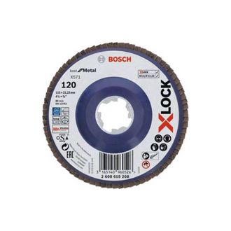 Bosch 10 X Bosch-a Disco Lamellare Xlock Gr 120 D 115 Mm