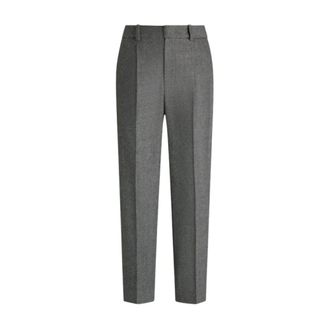 Pantaloni Torino Slim-fit Trousers, female, Gray, S, Wool and Cashmere Flannel Trousers