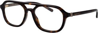 Gucci Glasses, male, Brown, Size: 53 MM Stylish Optical Glasses Gg1673O Model