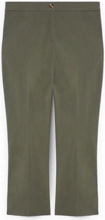 Fiorella Rubino Kick Flare Broek - Dames - Vrijetijds broeken - Groen - S - Polyester - Broeken