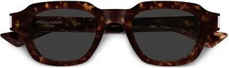 Saint Laurent Eyewear Occhiali da sole squadrati - Marrone