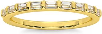 Pompeii3 1/3Ct Baguette Cut Wedding Ring Anniversary Band 14k Gold Lab Grown