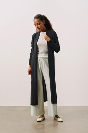 Naked Cashmere FAYE LONGLINE CASHMERE CARDIGAN in Black at Nordstrom, Size X-Small