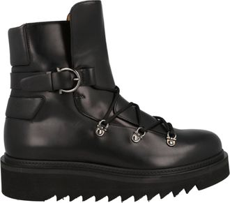 Ferragamo Giulio Lace-Up Demi Boots