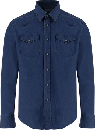 Alessandro Gherardi Hombre, Camisas, Azul, Talla: 5XL