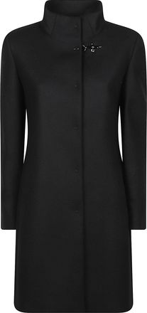Fay Virginia Couture Concealed-Placket Wool-Blend Coat