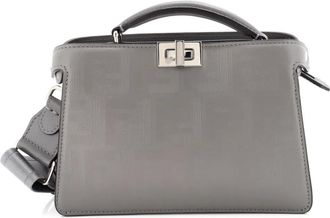 Fendi Borsa a tracolla Peekaboo ISeeU XCross - Verde