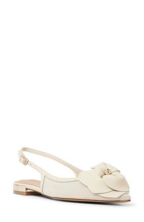 Ted Baker Lili Rose Pointed Toe Slingback Flat in Cream at Nordstrom Rack, Size 7.5