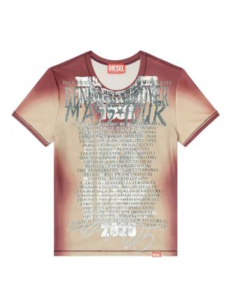 Diesel Remaster Capsule T-Kalyc T-shirt - women - Polyamide/Elastane - M - Brown