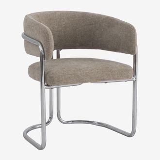 Sklum Pack De 2 Sillas De Comedor Con Reposabrazos Tapizadas Y En Hierro Zantria Sklum