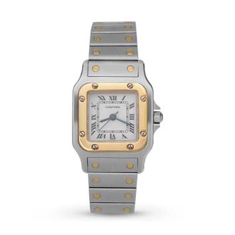 Cartier Pre-owned Cartier Santos De Cartier Galbee Automatic White Dial Ladies Watch 0902