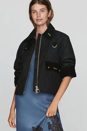 Barbour Quilted Waxed Utility Jacket