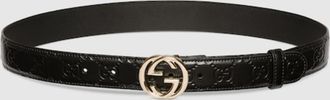 Gucci Belt With Interlocking G Buckle, Size 105